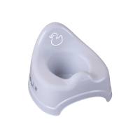 Горщик Tega DK-091 Качечка без музики DK-091-122, grey, світло сірий