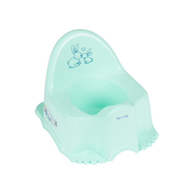 Горщик Tega Eco KR-007 Кролики KR-007-105, mint, м'ятний