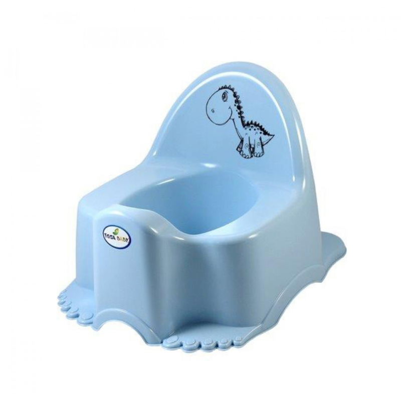 Горщик Tega Eco PO-056 Дизаврик музичний PO-056-135, light blue, світло блакитний
