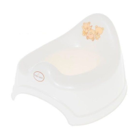 Горщик Tega MS-001 Ведмедик без музики MS-001-118, white perla, білий