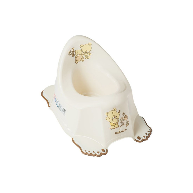 Горщик Tega MS-013 Ведмедик без музики MS-013-119, beige, бежевий