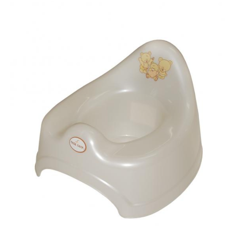 Горщик Tega PO-038 Ведмедик музичний PO-038-119, beige, бежевий