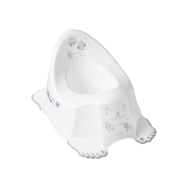 Горщик Tega SO-001 Сова без музики SO-001-103, white, білий