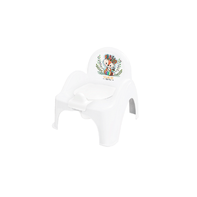 Горщик крісло Tega DZ-007 Дикий захід DZ-007-103 Fox, white/green, білий/зелений