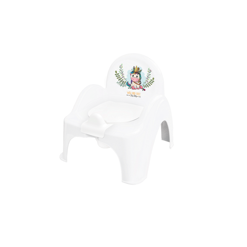 Горщик крісло Tega DZ-007 Дикий захід DZ-007-103 Unicorn, white/pink, білий/рожевий