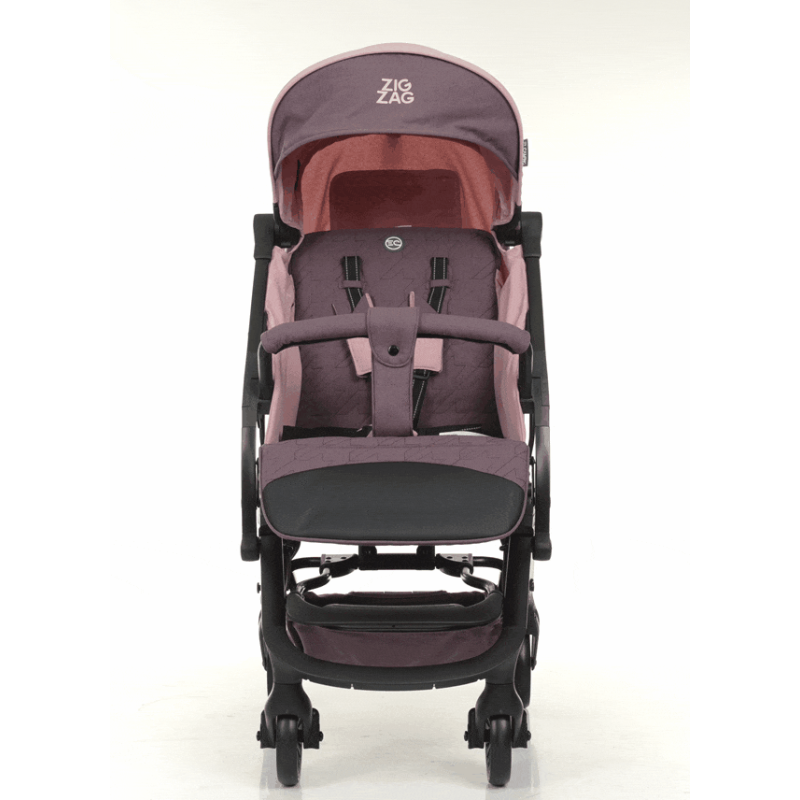 Коляска дитяча ElCamino ME 1040L ZIGZAG Dust Pink