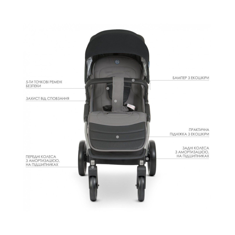 Коляска дитяча ElCamino ME 1053N DYNAMIC PRO Orange