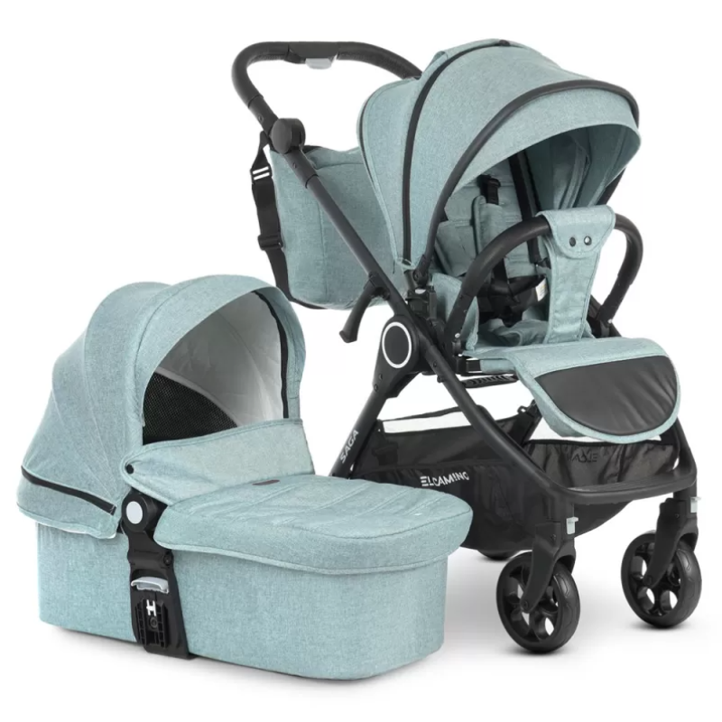 Коляска універсальна 2в1 ElCamino ME 1085 SAGA Denim Ash Blue