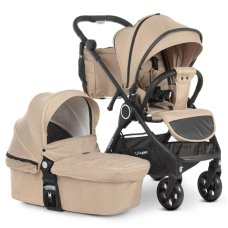 Коляска універсальна 2в1 ElCamino ME 1085 SAGA Denim Beige