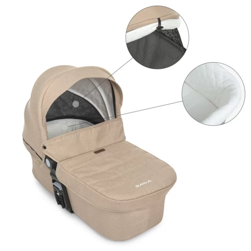 Коляска універсальна 2в1 ElCamino ME 1085 SAGA Denim Beige