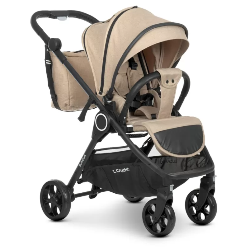 Коляска універсальна 2в1 ElCamino ME 1085 SAGA Denim Beige