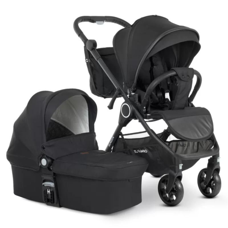Коляска універсальна 2в1 ElCamino ME 1085 SAGA Denim Black