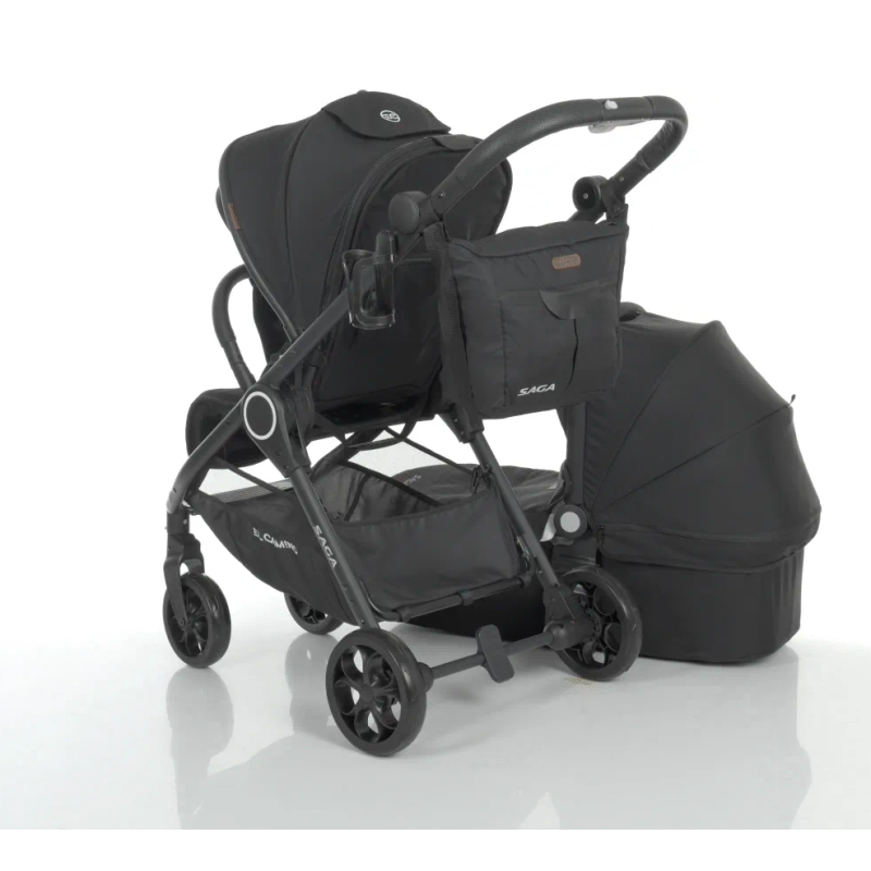 Коляска універсальна 2в1 ElCamino ME 1085 SAGA Denim Black