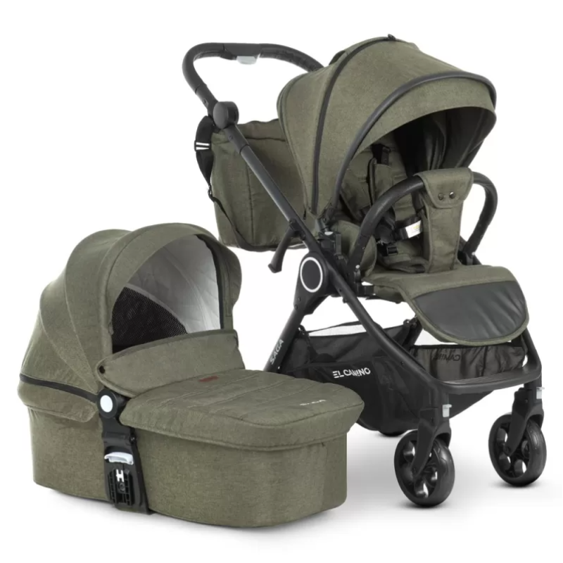 Коляска універсальна 2в1 ElCamino ME 1085 SAGA Denim Khaki