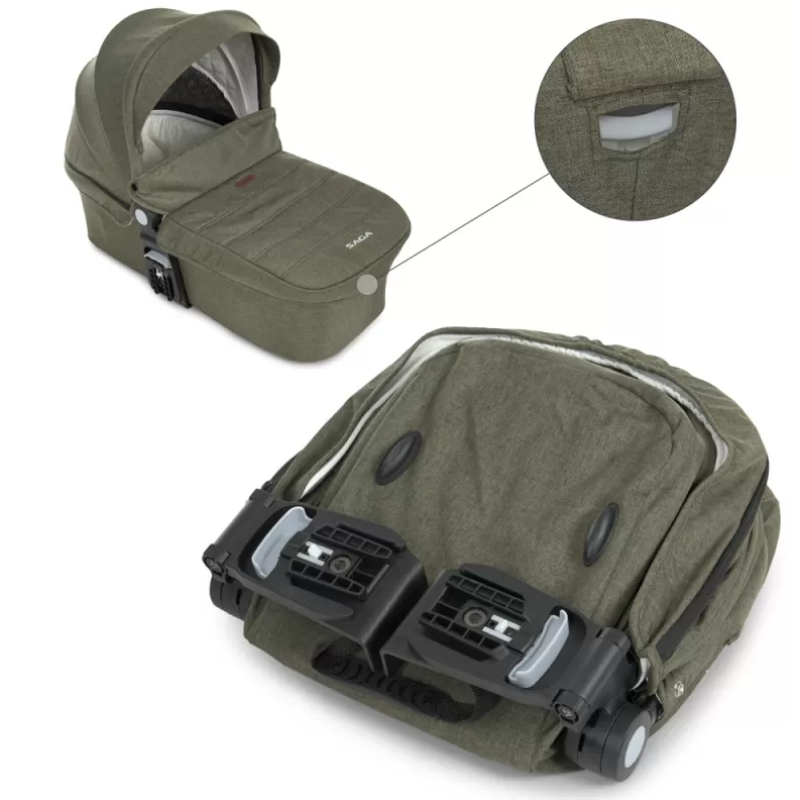 Коляска універсальна 2в1 ElCamino ME 1085 SAGA Denim Khaki