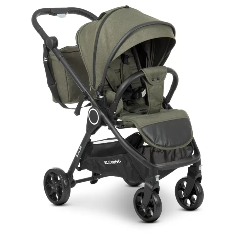Коляска універсальна 2в1 ElCamino ME 1085 SAGA Denim Khaki