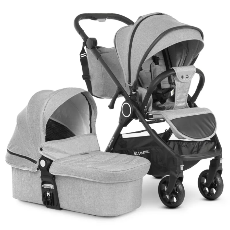 Коляска універсальна 2в1 ElCamino ME 1085 SAGA Denim Medium Gray