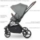 Коляска універсальна 2в1 ElCamino ME 1091-B PERSONA Gray