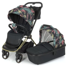 Коляска універсальна 2в1 ElCamino ME 1091-G PERSONA Black Pink Palm