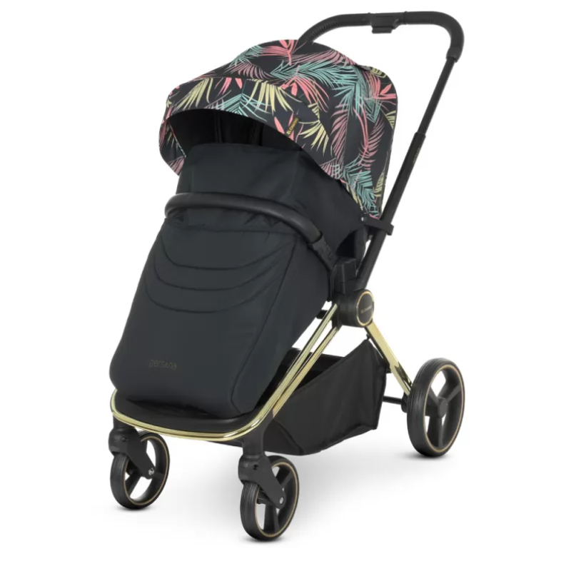 Коляска універсальна 2в1 ElCamino ME 1091-G PERSONA Black Pink Palm