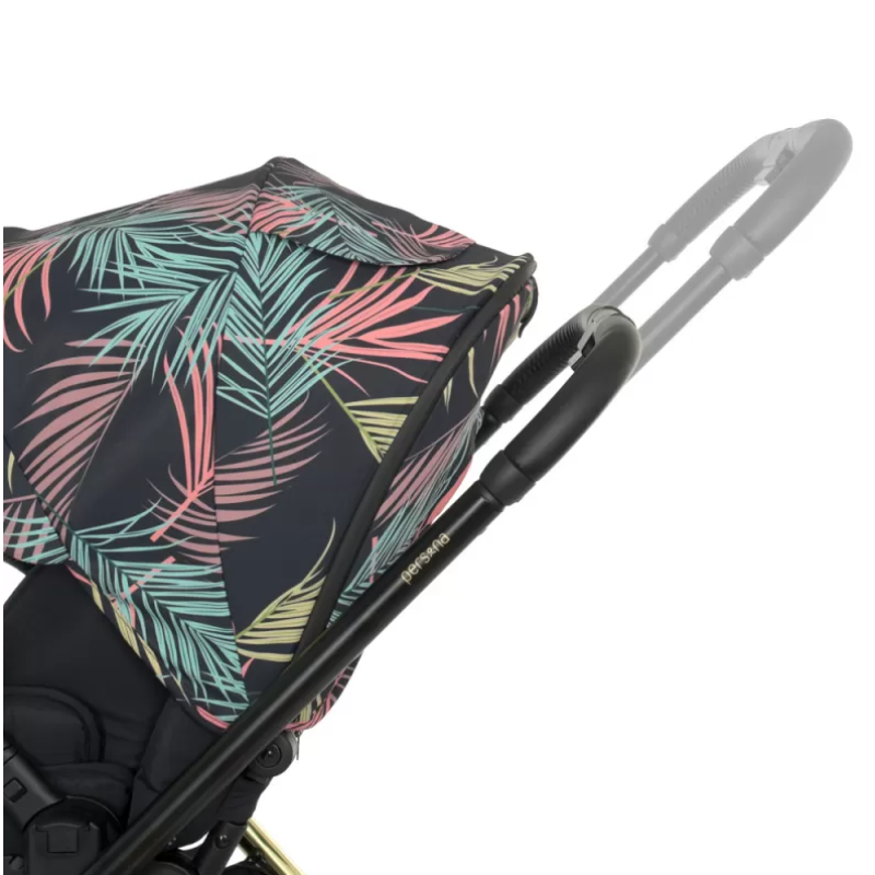 Коляска універсальна 2в1 ElCamino ME 1091-G PERSONA Black Pink Palm