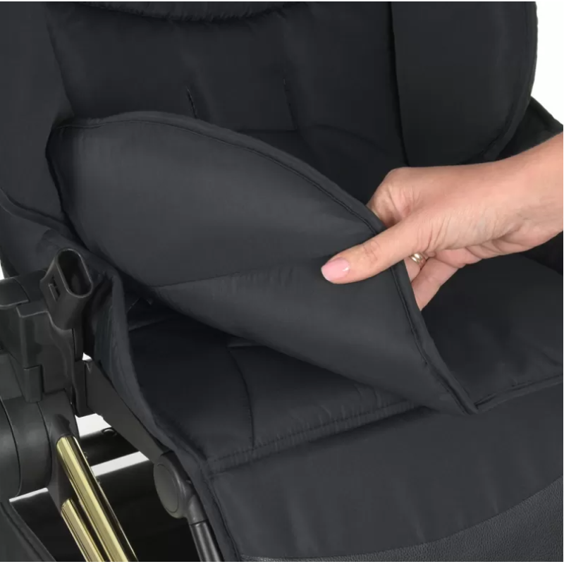 Коляска універсальна 2в1 ElCamino ME 1091-G PERSONA Black Pink Palm