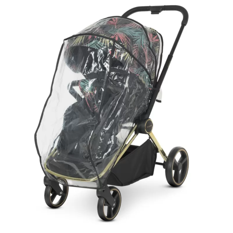 Коляска універсальна 2в1 ElCamino ME 1091-G PERSONA Black Pink Palm