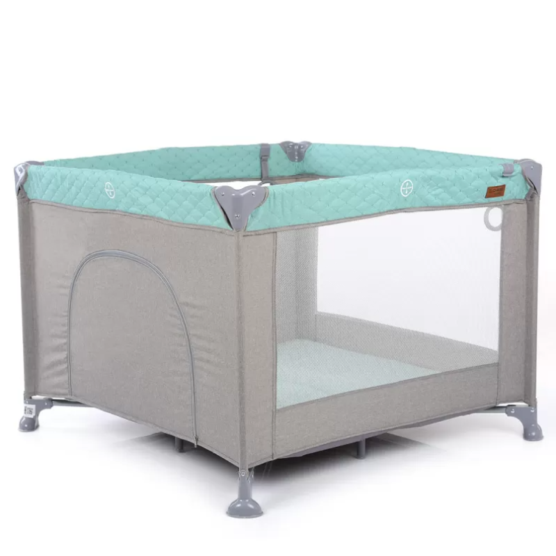 Манеж ElCamino ME 1097 CASTLE Mint Gray