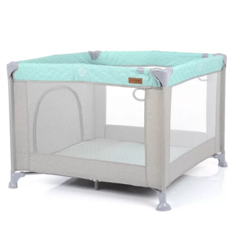 Манеж ElCamino ME 1097 CASTLE Mint Gray