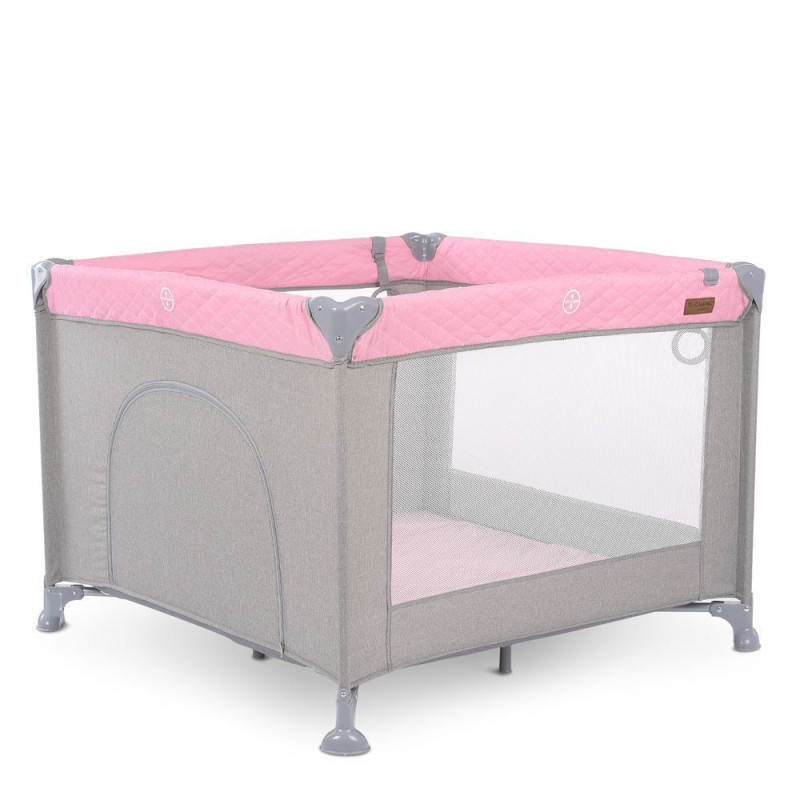 Манеж ElCamino ME 1097 CASTLE Pink Gray