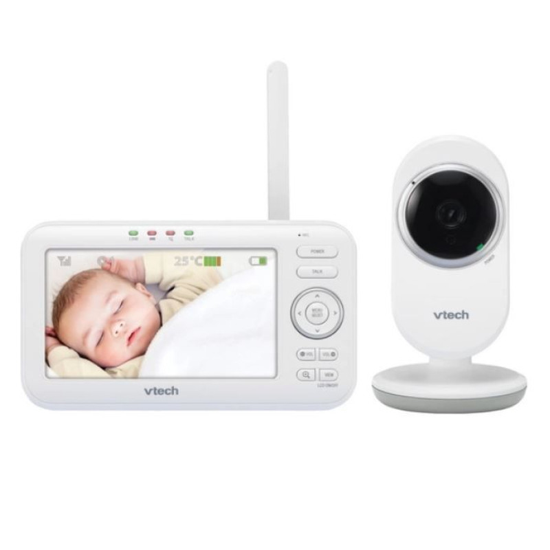 Відеоняня Vtech VM5252 з датчиком температури, колисковими та кольоровим екраном діагоналлю 
