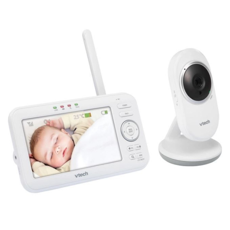 Відеоняня Vtech VM5252 з датчиком температури, колисковими та кольоровим екраном діагоналлю 