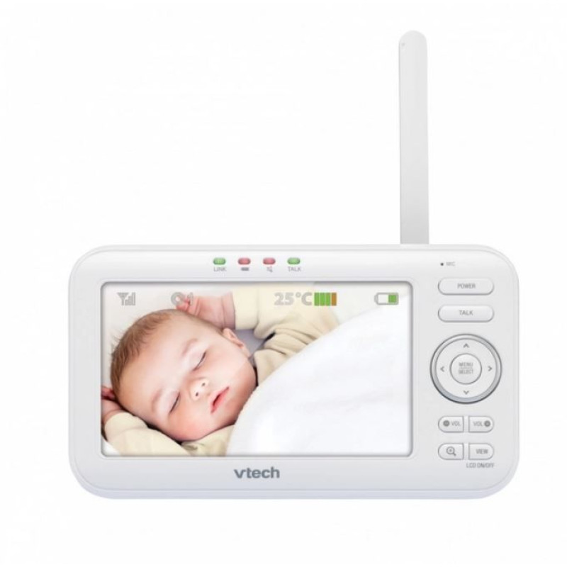Відеоняня Vtech VM5252 з датчиком температури, колисковими та кольоровим екраном діагоналлю 