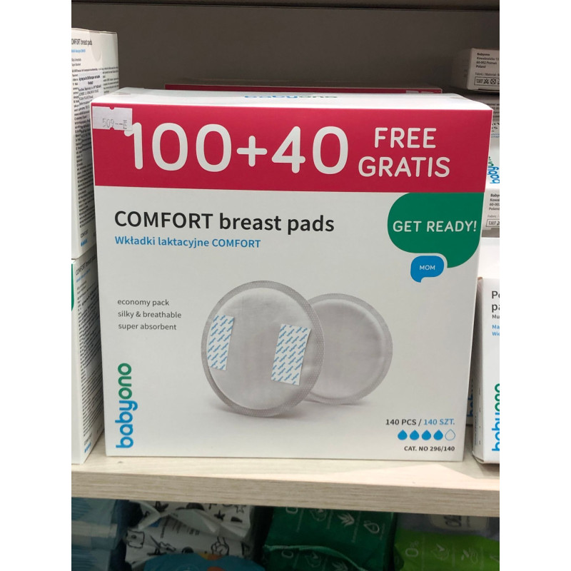 Вкладки лактаційні BabyOno Comfort (140шт/уп.) арт. 296/140