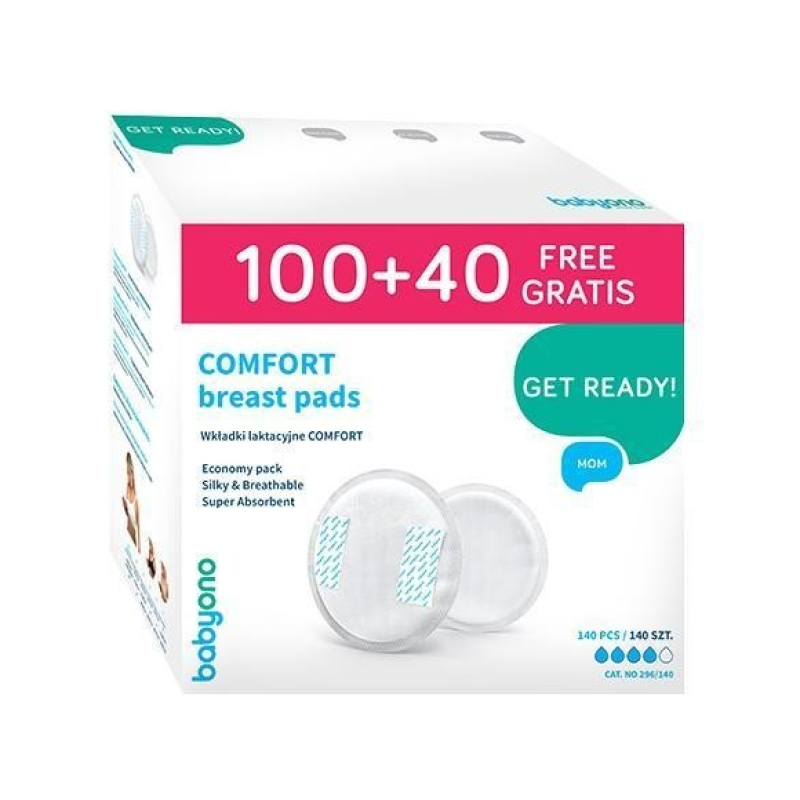 Вкладки лактаційні BabyOno Comfort (140шт/уп.) арт. 296/140