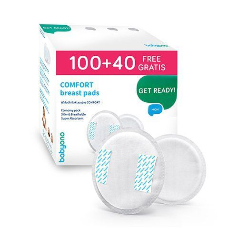 Вкладки лактаційні BabyOno Comfort (140шт/уп.) арт. 296/140