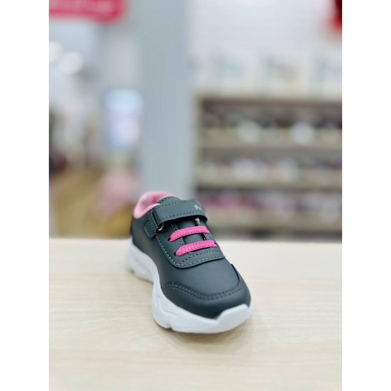Кросівки для дівчинки Funny Baby Walkers арт.8037 р.23 сіро-рожеві