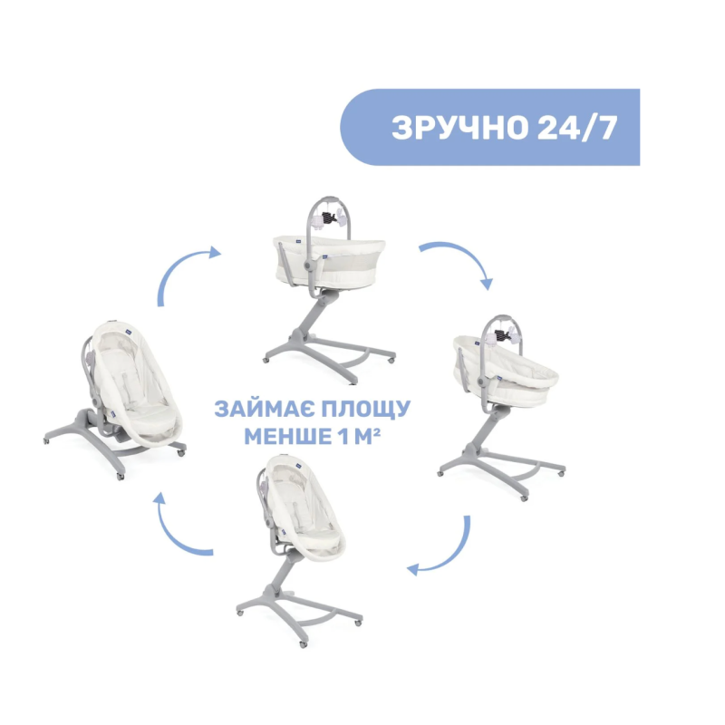 Колиска для новонародженого Chicco Baby Hug Air 4 In 1, кол. 30