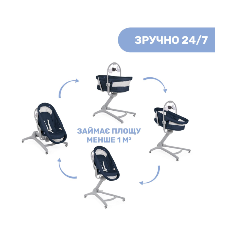 Колиска для новонародженого Chicco Baby Hug Air 4 In 1, кол. 39