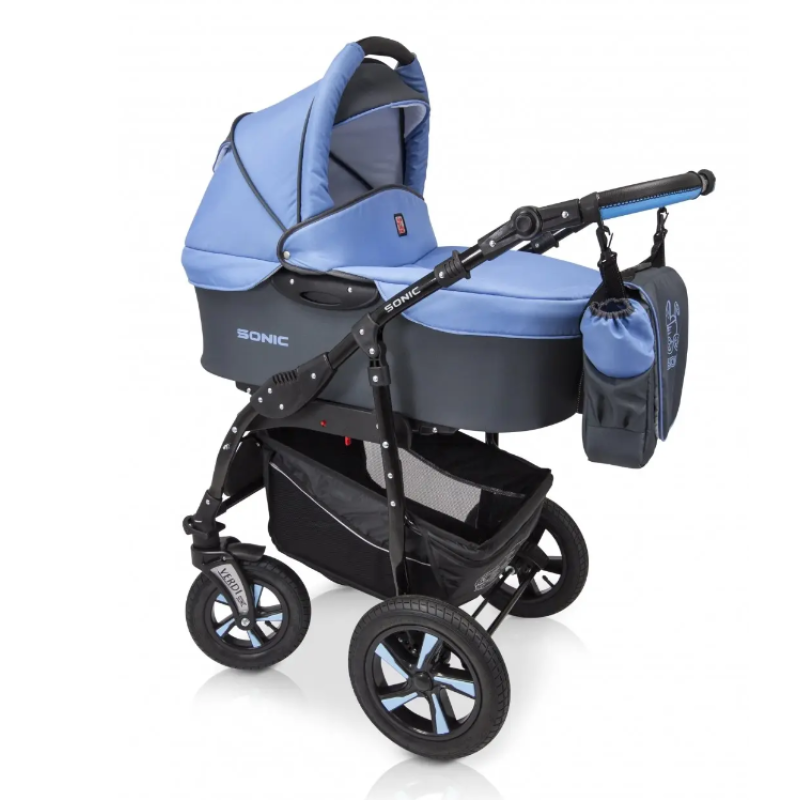 Коляска 3 в 1 Verdi Sonic 9023-VS-08, 08, блакитний