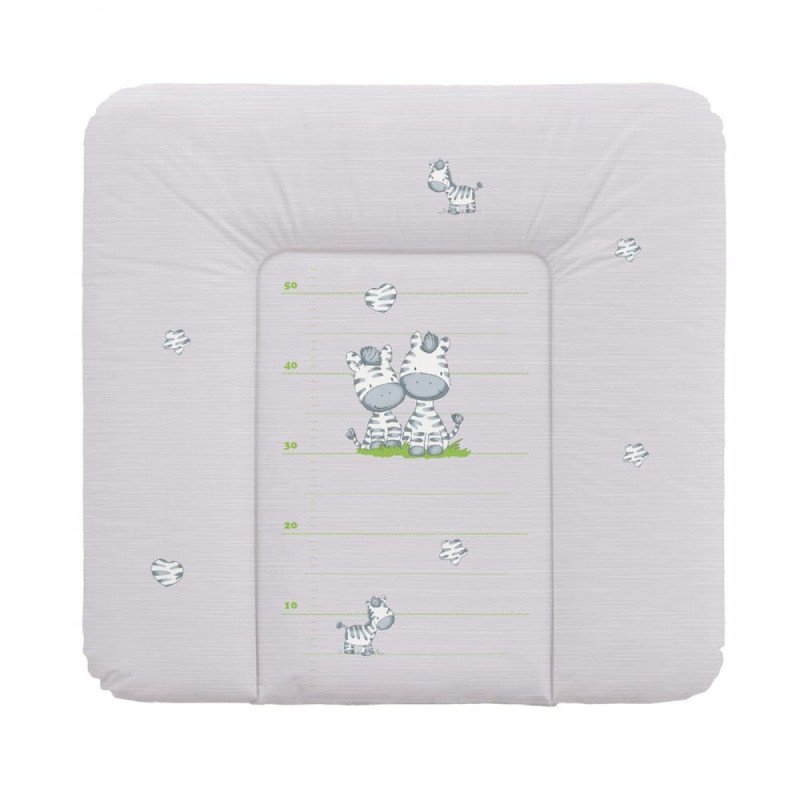 Повивальний матрац Cebababy 75x72 Basic line W-144-002-260, Зебра сіра, сірий