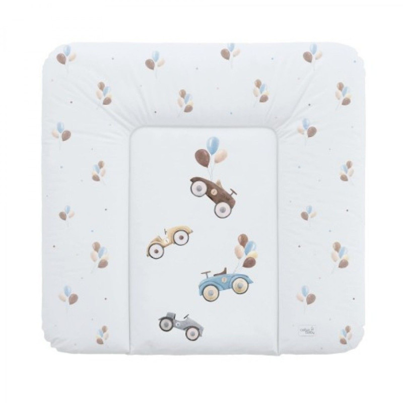 Повивальний матрац Cebababy 75x72 Retro Autumn W-144-000-640, Retro Cars, білий