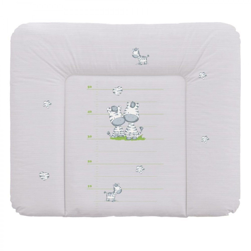 Повивальний матрац Cebababy 85x72 Basic line W-134-002-260, Зебра сіра, сірий