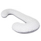 Подушка для вагітних Ceba Physio Duo джерсі W-705-700-526, Diamonds & circles, білий/сірий