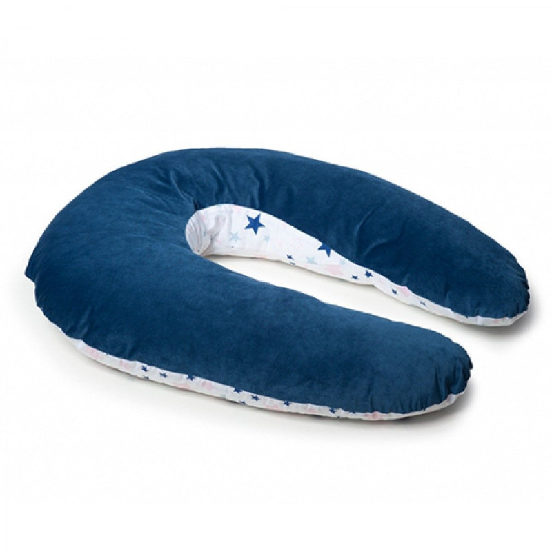 Подушка для вагітних Twins Velvet 1203-TV-09, dark blue, синій