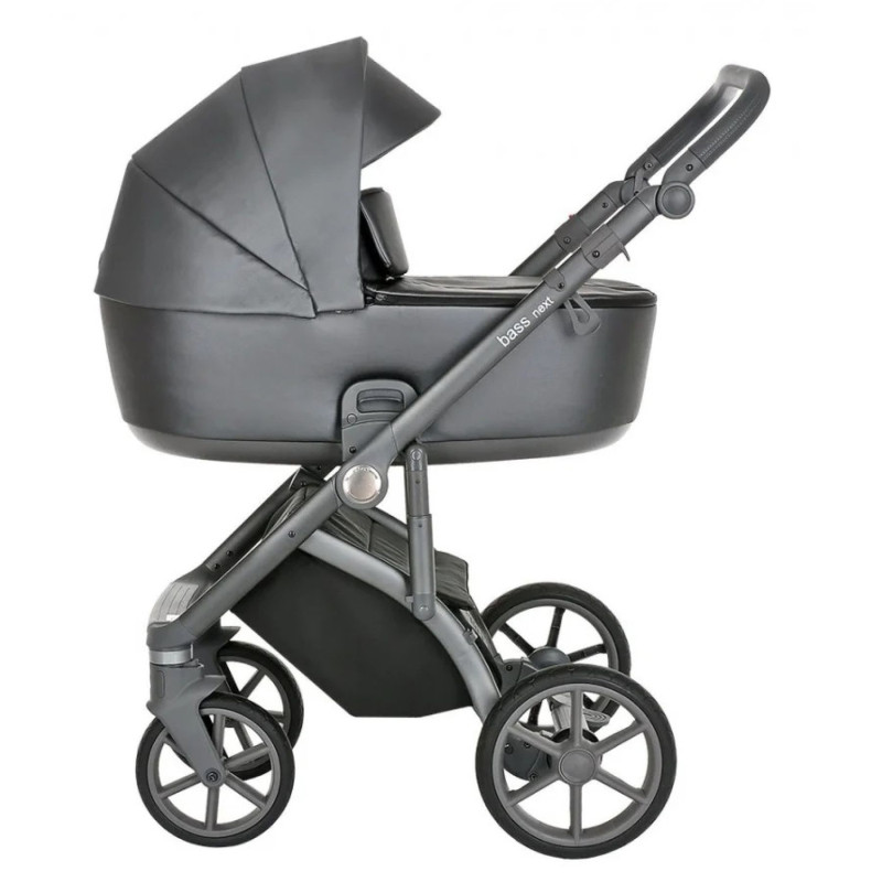 Коляска Roan Bass Next Perl Dark Grey (Екошкіра)