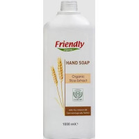 Органічне рідке мило для рук Friendly Organic з екстрактом рису 1000 мл