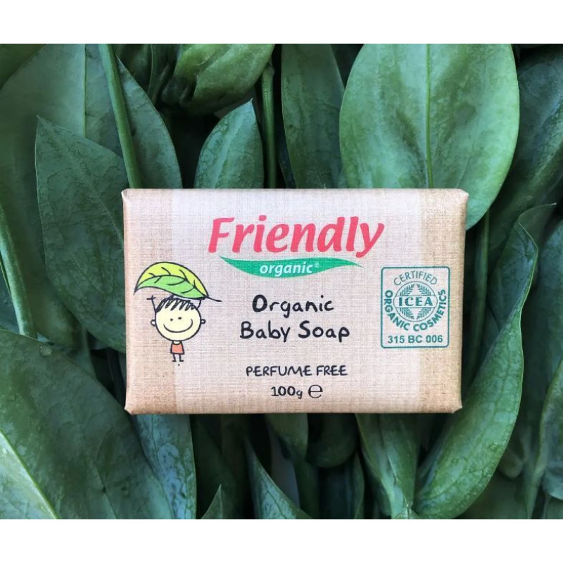Органічне тверде мило для рук Friendly Organic без запаху 100 гр