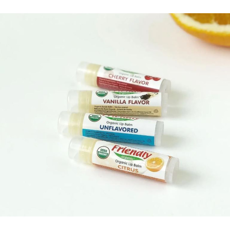 Органічний бальзам для губ Friendly Organic ваніль 4,25 гр