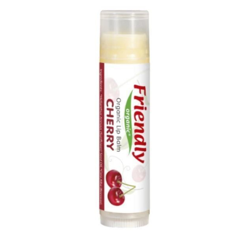 Органічний бальзам для губ Friendly Organic вишня 4,25 гр